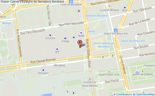 plan Caisse D'epargne De Meriadeck Bordeaux Bordeaux