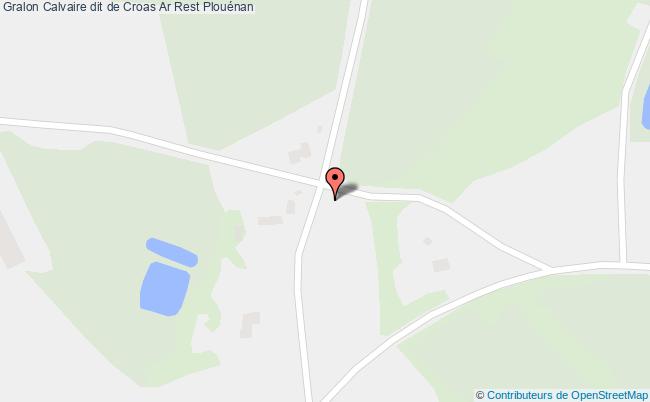 plan Calvaire Dit De Croas Ar Rest Plouénan Plouénan