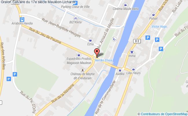 plan Calvaire Du 17e Siècle Mauléon-licharre Mauléon-Licharre