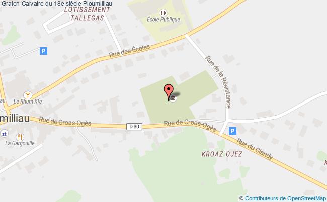 plan Calvaire Du 18e Siècle Ploumilliau Ploumilliau