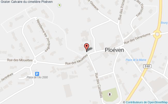 plan Calvaire Du Cimetière Ploéven Ploéven
