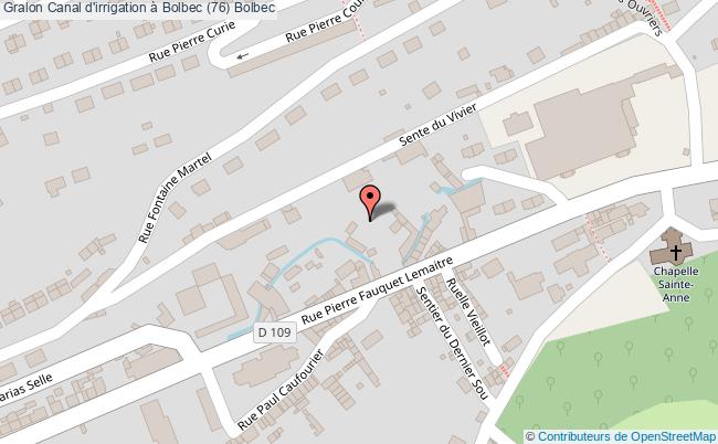 Canal d'irrigation à Bolbec (76)