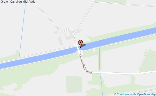 plan Canal Du Midi Agde Agde