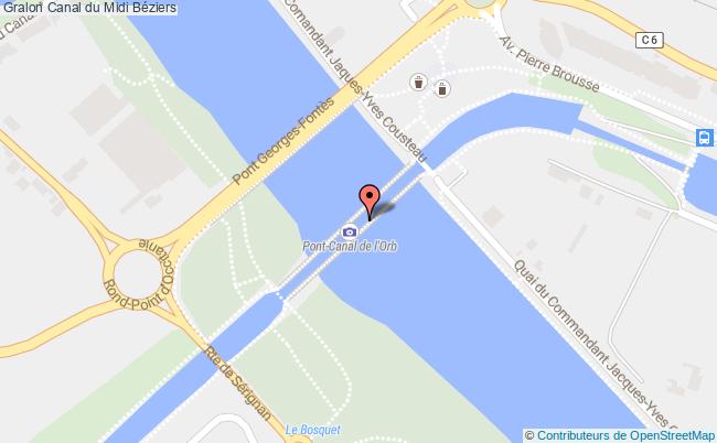 plan Canal Du Midi Béziers Béziers