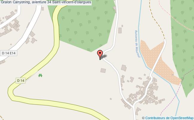 plan Canyoning, Aventure 34 Saint-vincent-d'olargues Saint-vincent-d'olargues