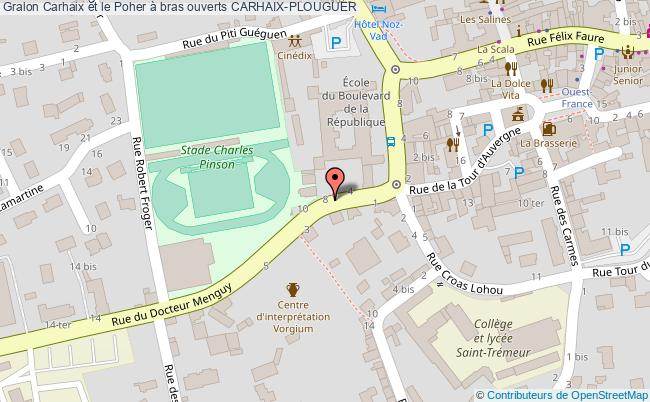 plan Carhaix Et Le Poher à Bras Ouverts Carhaix-plouguer CARHAIX-PLOUGUER