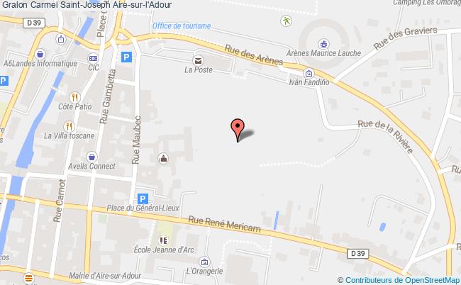 plan Carmel Saint-joseph Aire-sur-l'adour Aire-sur-l'Adour