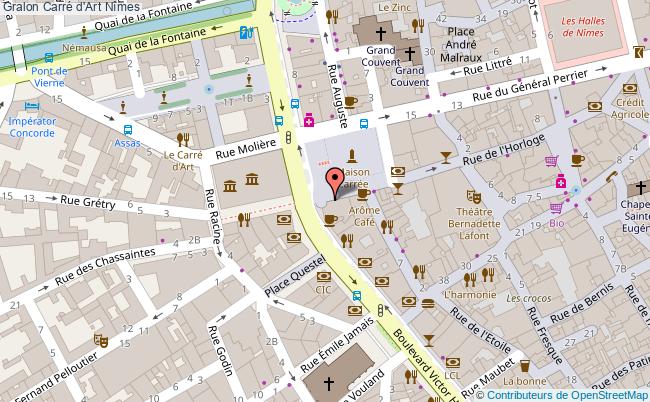 plan Carré D'art Nîmes Nîmes
