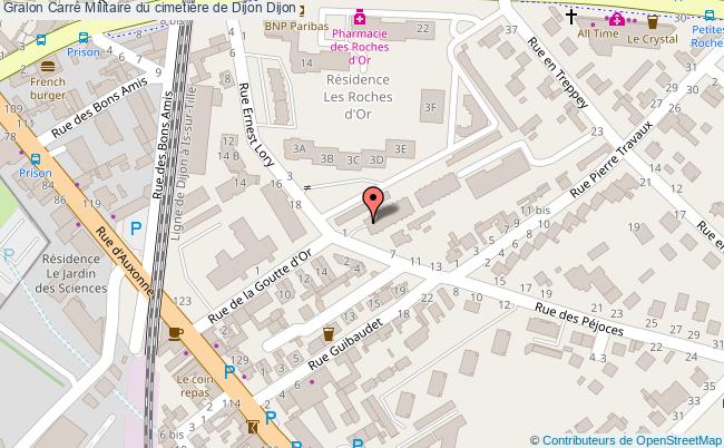 plan Carré Militaire Du Cimetière De Dijon Dijon Dijon