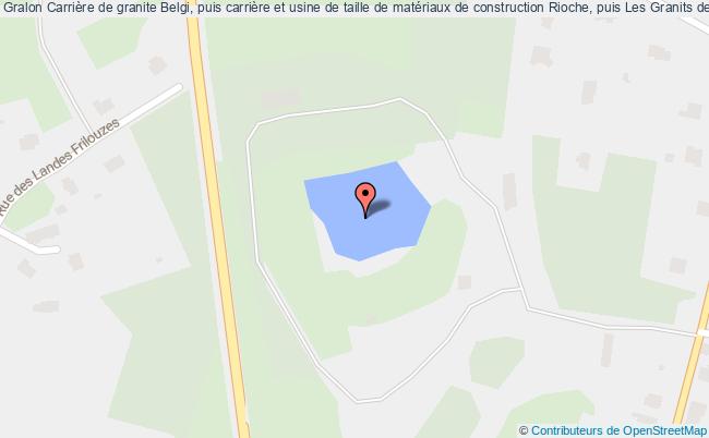 plan Carrière De Granite Belgi, Puis Carrière Et Usine De Taille De Matériaux De Construction Rioche, Puis Les Granits De Bretagne, Actuellement Gicquel Bobital Bobital