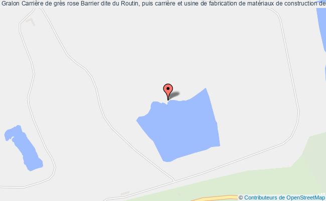 plan Carrière De Grès Rose Barrier Dite Du Routin, Puis Carrière Et Usine De Fabrication De Matériaux De Construction De La Société Anonyme Des Carrières De L'ouest, Puis De La Société Des Carrières De Fré Fréhel Fréhel