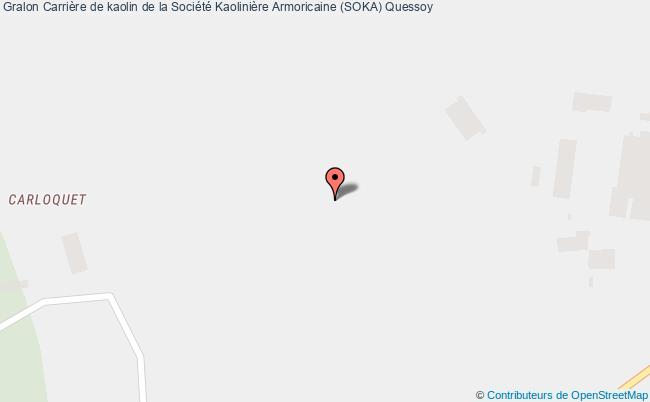 plan Carrière De Kaolin De La Société Kaolinière Armoricaine (soka) Quessoy Quessoy