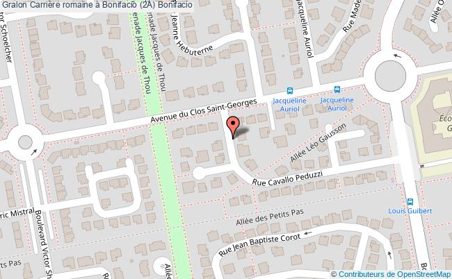 plan Carrière Romaine à Bonifacio (2a) Bonifacio Bonifacio