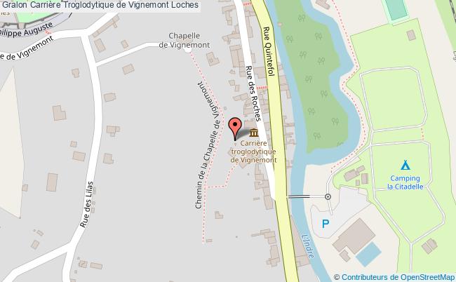 plan Carrière Troglodytique De Vignemont Loches Loches