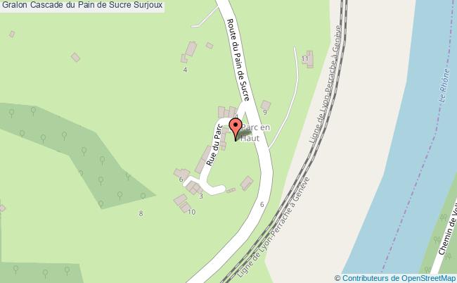 plan Cascade Du Pain De Sucre Surjoux Surjoux