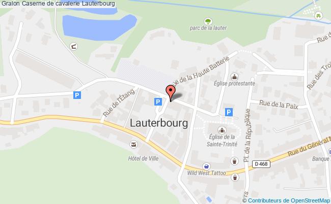 plan Caserne De Cavalerie Lauterbourg Lauterbourg