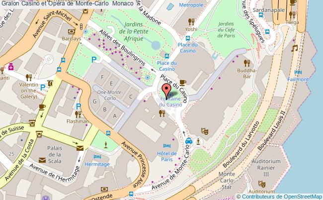 plan Casino Et Opéra De Monte-carlo  Monaco Monaco