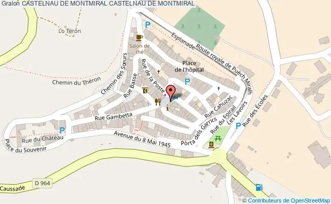 plan Castelnau De Montmiral Castelnau De Montmiral CASTELNAU DE MONTMIRAL