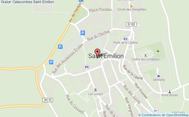 plan Catacombes Saint-Émilion Saint-Émilion