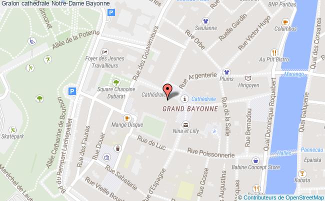 plan Cathédrale Notre-dame Bayonne Bayonne