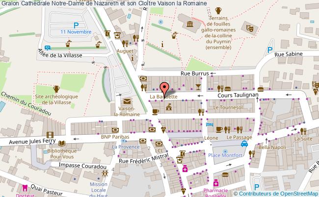 plan Cathédrale Notre-dame De Nazareth Et Son Cloître Vaison La Romaine Vaison la Romaine