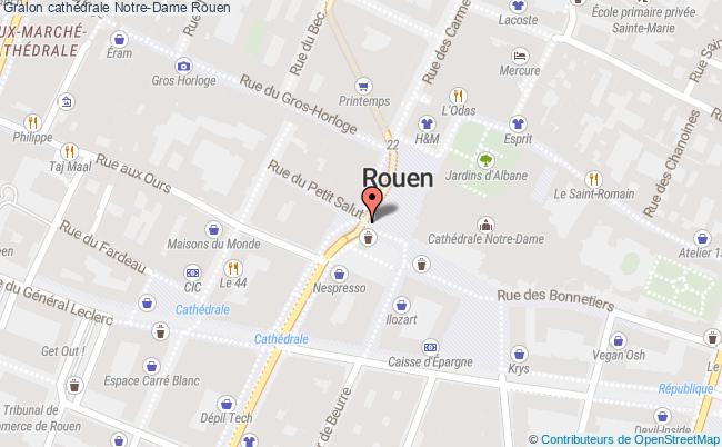 plan Cathédrale Notre-dame Rouen Rouen