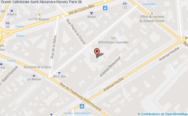 plan Cathédrale Saint-alexandre-nevsky Paris 08 Paris 08