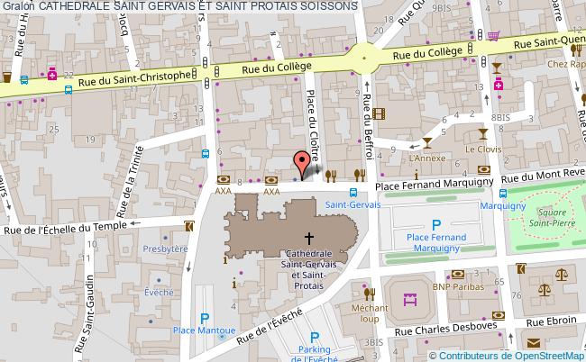 plan Cathedrale Saint Gervais Et Saint Protais Soissons SOISSONS
