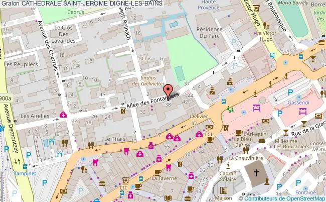 plan Cathedrale Saint-jerome Digne-les-bains DIGNE-LES-BAINS