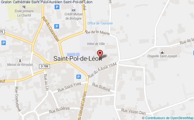 plan Cathédrale Saint Paul-aurélien Saint-pol-de-léon Saint-Pol-de-Léon