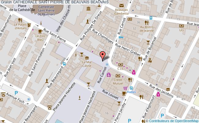 plan Cathedrale Saint Pierre De Beauvais Beauvais BEAUVAIS