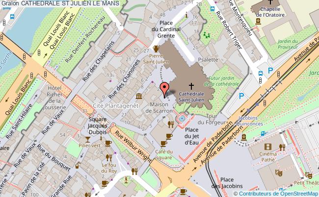 plan Cathedrale St Julien Le Mans LE MANS