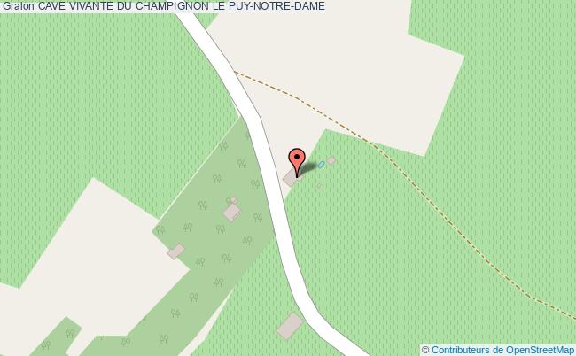 plan Cave Vivante Du Champignon Le Puy-notre-dame LE PUY-NOTRE-DAME