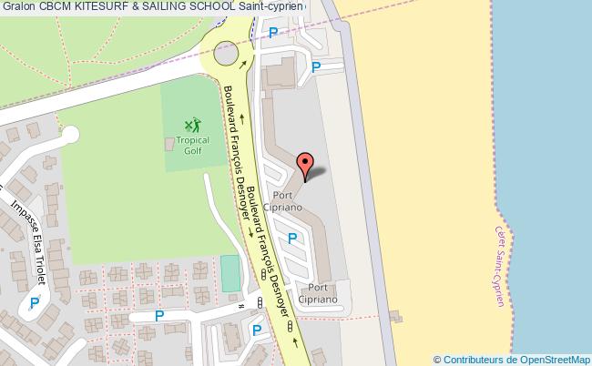 plan Cbcm Kitesurf & Sailing School Saint-cyprien Saint-cyprien