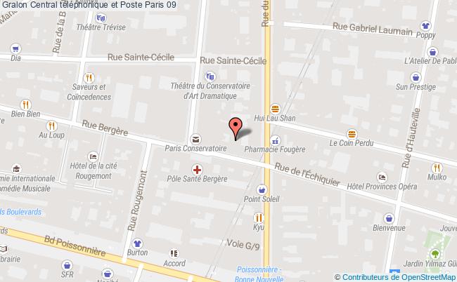 plan Central Téléphonique Et Poste Paris 09 Paris 09