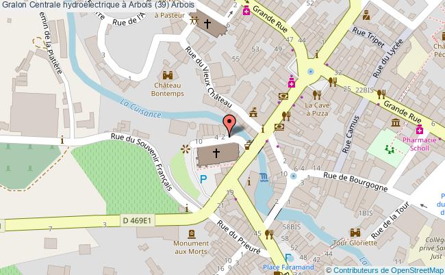 plan Centrale Hydroélectrique à Arbois (39) Arbois Arbois