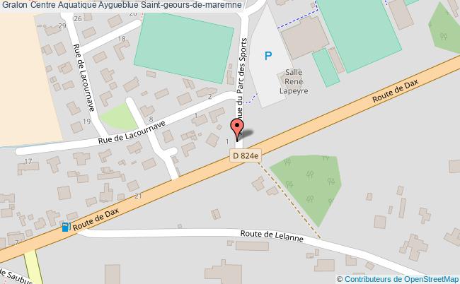 plan Centre Aquatique Aygueblue Saint-geours-de-maremne Saint-geours-de-maremne