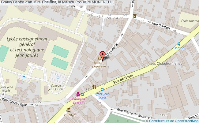 plan Centre D'art Mira Phalaina, La Maison Populaire Montreuil MONTREUIL