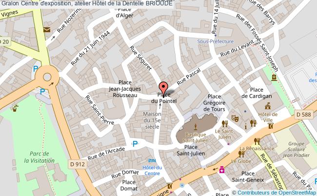 plan Centre D'exposition, Atelier Hôtel De La Dentelle Brioude BRIOUDE