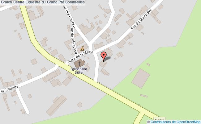 plan Centre Equestre Du Grand Pré Sommeilles Sommeilles