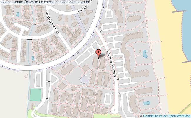 plan Centre équestre Le Cheval Andalou Saint-cyprien Saint-cyprien