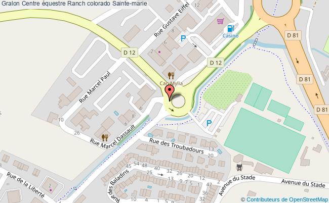 plan Centre équestre Ranch Colorado Sainte-marie Sainte-marie