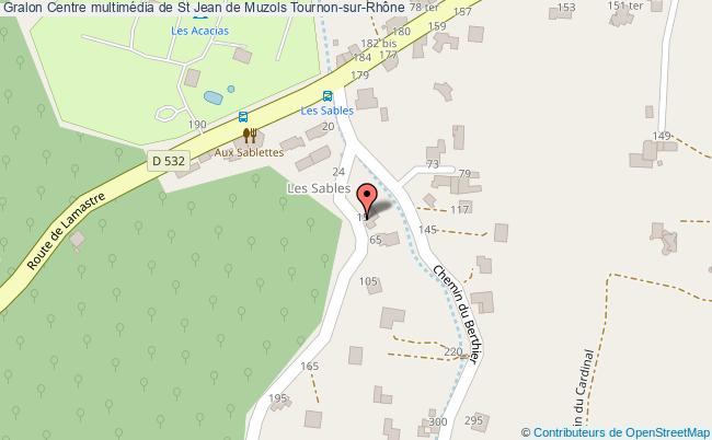 plan Centre Multimédia De St Jean De Muzols Tournon-sur-rhône Tournon-sur-Rhône