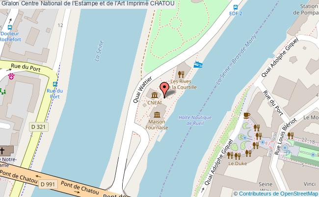 plan Centre National De L'estampe Et De L'art Imprimé Chatou CHATOU