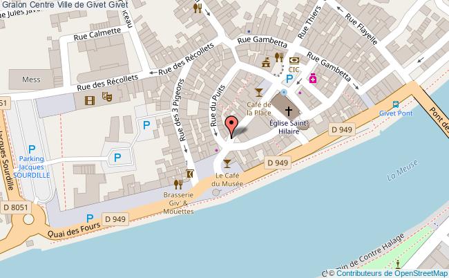 plan Centre Ville De Givet Givet Givet