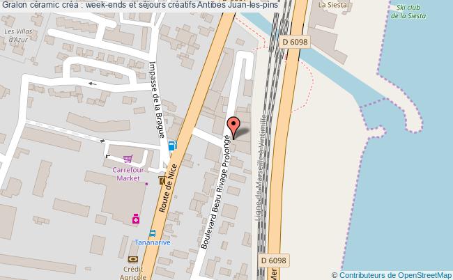 plan Céramic Créa : Week-ends Et Séjours Créatifs Antibes Juan-les-pins Antibes Juan-les-pins