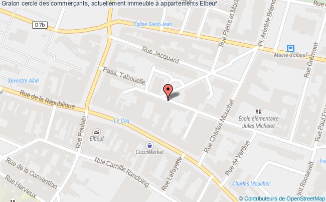 plan Cercle Des Commerçants, Actuellement Immeuble à Appartements Elbeuf Elbeuf