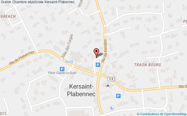 plan Chambre Sépulcrale Kersaint-plabennec Kersaint-Plabennec