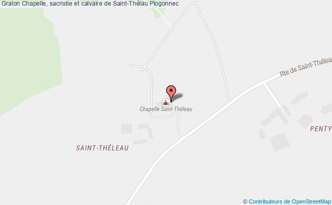 plan Chapelle, Sacristie Et Calvaire De Saint-thélau Plogonnec Plogonnec