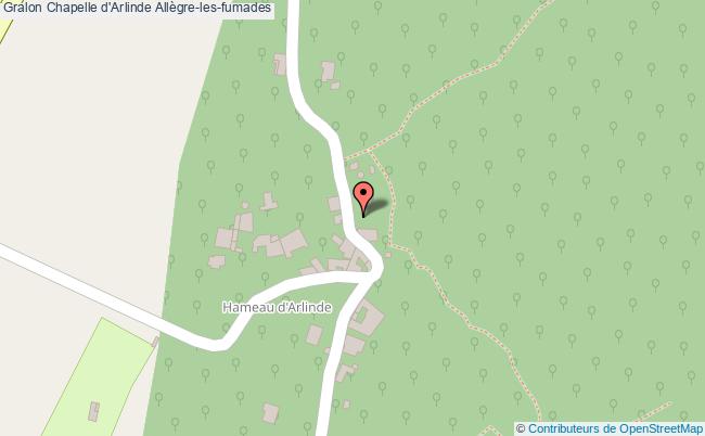 plan Chapelle D'arlinde Allègre-les-fumades Allègre-les-fumades